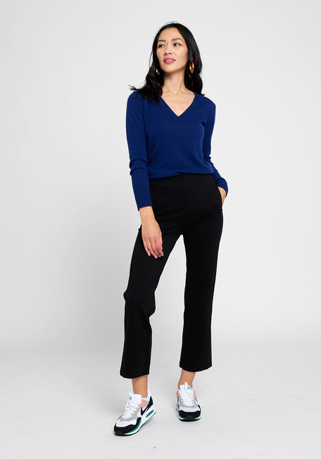Betabrand Women's Cropped Classic Dress Pants Yoga Pants Charcoal Grey  Small Gray - $30 - From Kyler