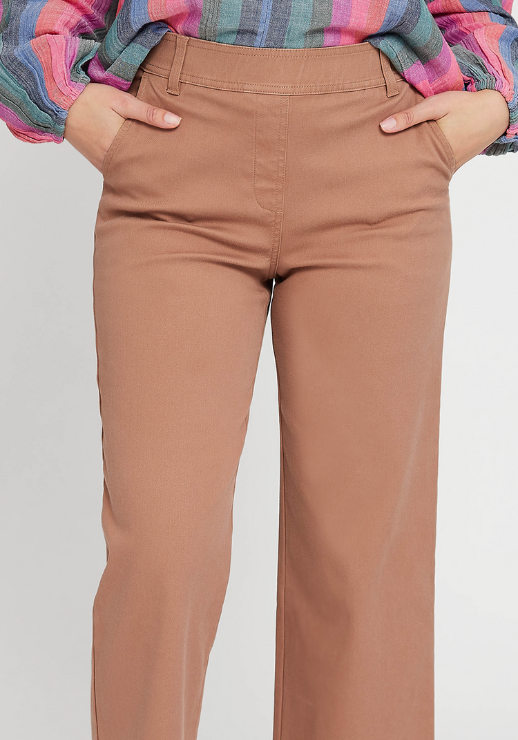 Burton Twill Crop Chino | Wide (Equestrian Tan)