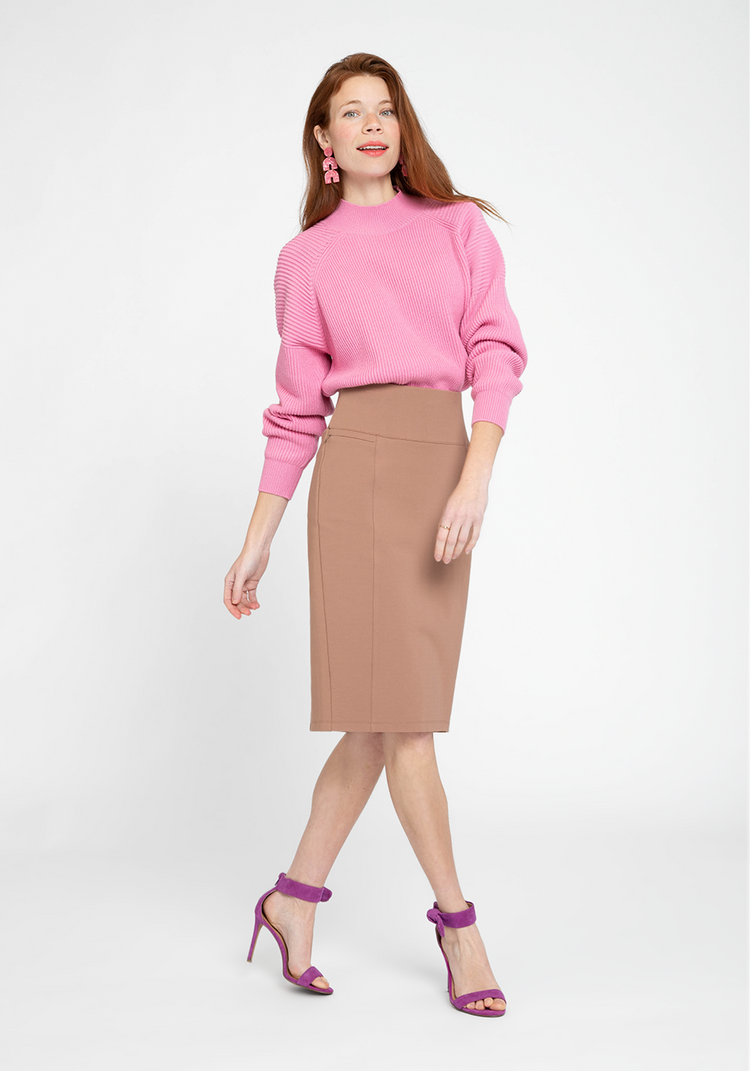 High waisted extreme stretch pencil skirt best sale